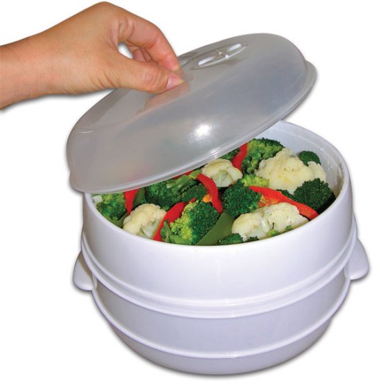 Case of 12 Two Tier Microwave Steamer