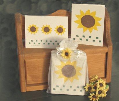Sunflower Secret Note Card Gift Bag
