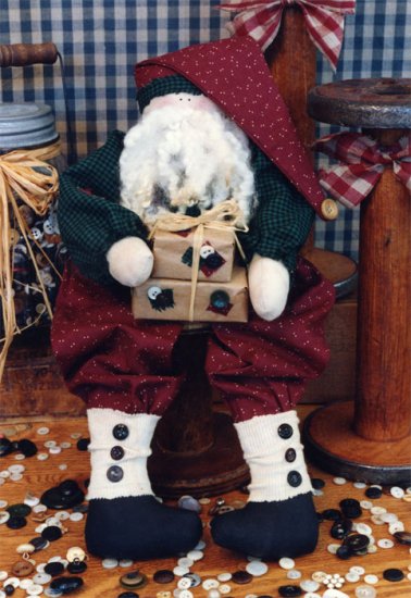 Primitive Raggy Baggy Santa Pattern