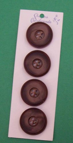 Card of vintage mocha color buttons MOC Schwanda