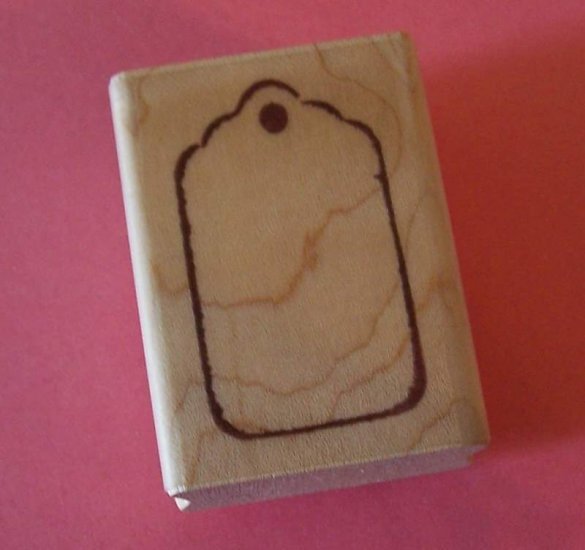 Mounted rubber stamp Tag price tag Image Tree
