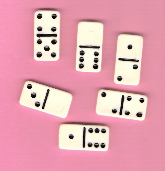 Miniature dominos for jewelry altered art scrapbooks