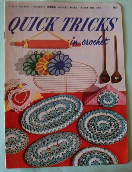 1952 CandC crochet pattern book-doilies potholders coasters
