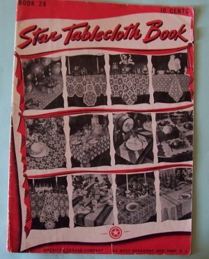 1944 Star Patterns crochet tablecloths and place mats