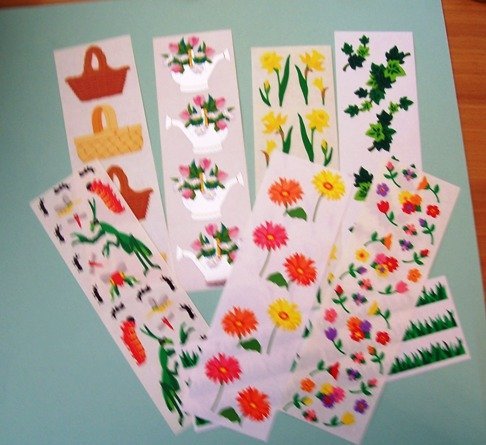7 sets Creative Memories spring theme stickers