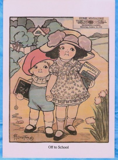 Reproduction 1922 school kids postcard great for scrapbook!