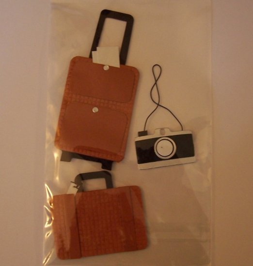 Paper Bliss Travel Luggage Camera embellishment