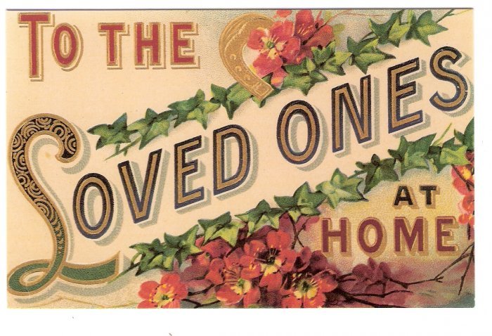 Reproduction Victorian greeting card