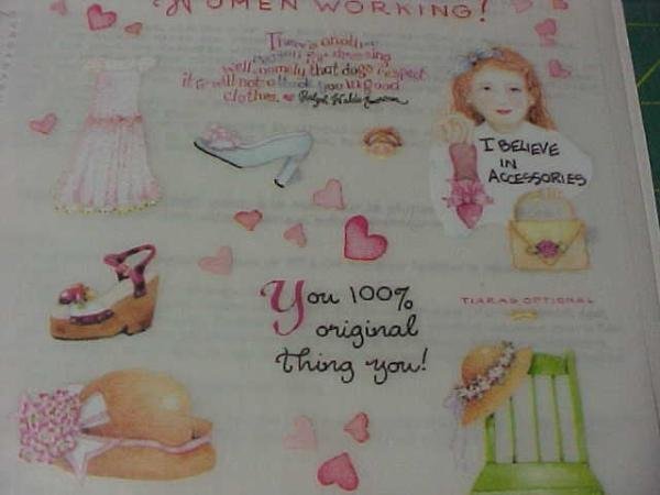 Working women are great rub on embellishments for scrapbook greeting card altered art crafts