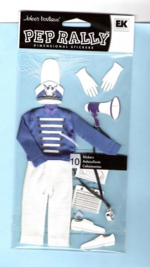 Jolees Drum major cloth sticker set for scrapbook greeting card altered art crafts
