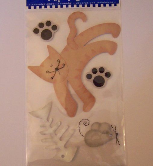 Paper Bliss cat embellishment for scrapbook greeting card altered art crafts