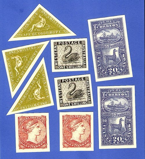 Lot of postage stamp theme scraps