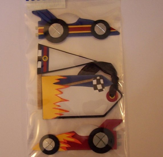 Paper Bliss Race Car embellishments for scrapbook greeting card altered art crafts