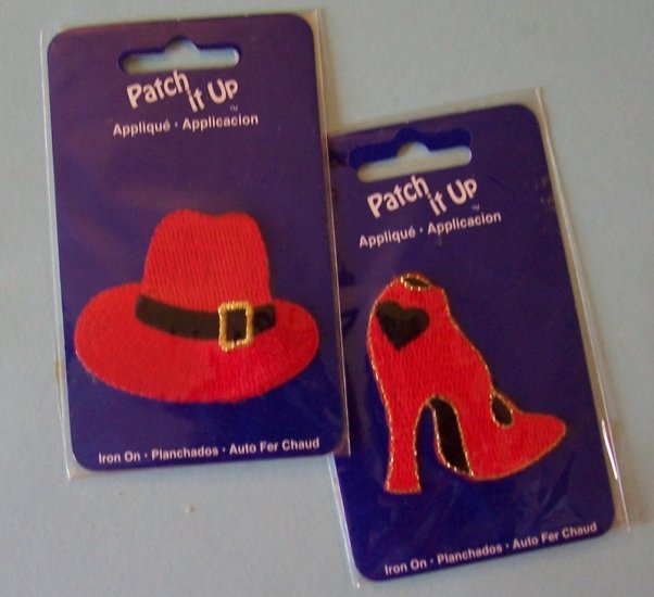 Red Hat Society red hat and shoes appliques MIP