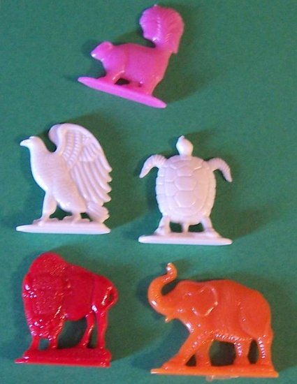 1950s vintage plastic animal toys names on back lot 3