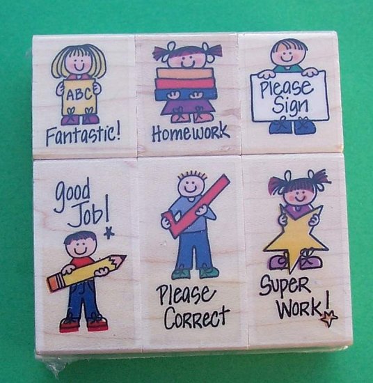 Rubber Stamp set for teachers Hero Arts MIP