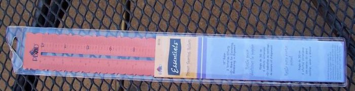 Plaid metal paper tearing ruler MIP number 1