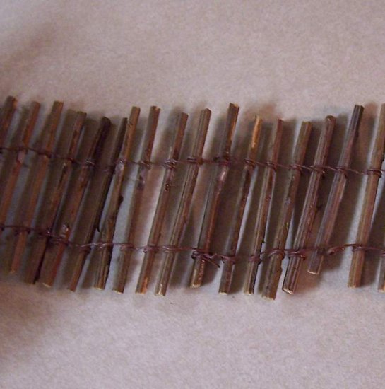 Windbreak fence for dollhouse village or train layouts real wood posts