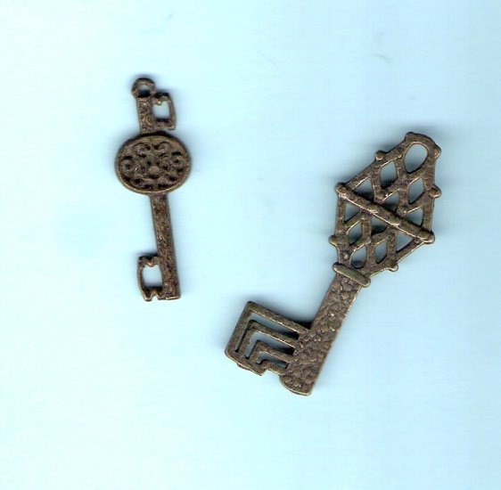 Decorative skeleton keys for embellishments