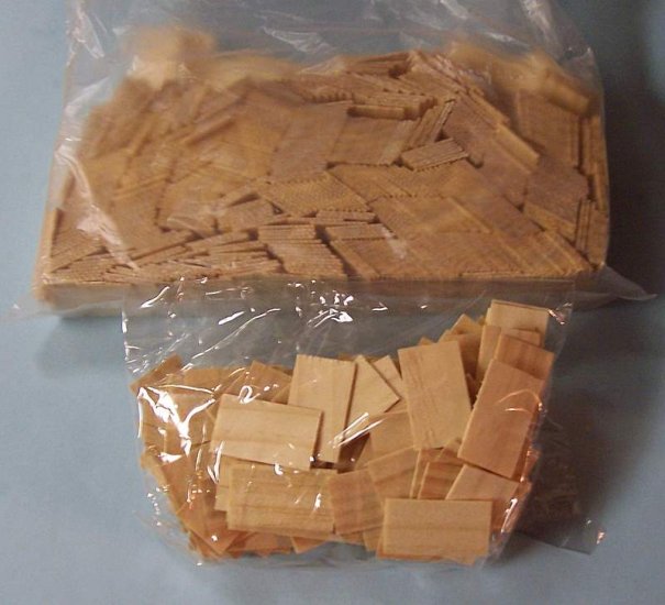 Dollhouse wooden shingles for 17x24 house