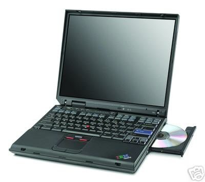 IBM THINKPAD 1133MHZ 512MB 30GB DVD WIRELESS WIN XP