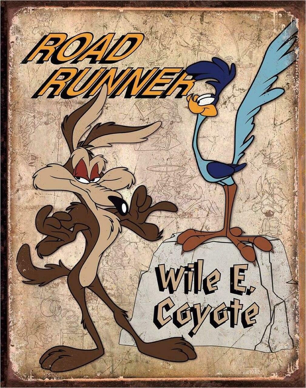 Road Runner And Wile E Coyote Vinyl Decal Sticker Waterproof