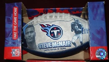 Steve McNair collectible mini-football - Limited Ed - 1 of 10,000 MIP
