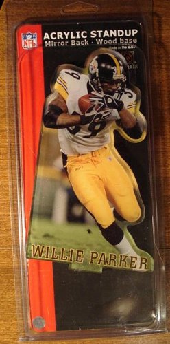 Willie Parker acrylic stand-up with wood base - dated 2006 - MIP