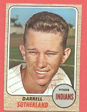 1968 Topps baseball card #551 Darrell Sutherland EX