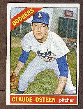 1966 Topps baseball card #270 Claude Osteen NM Los Angeles Dodgers