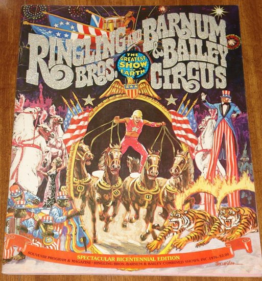 1976 Ringling Brothers Barnum & Bailey Circus Souvenir Program ...