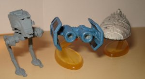 Star Wars Micro Machines - 3 vehicles, super detailed, loose