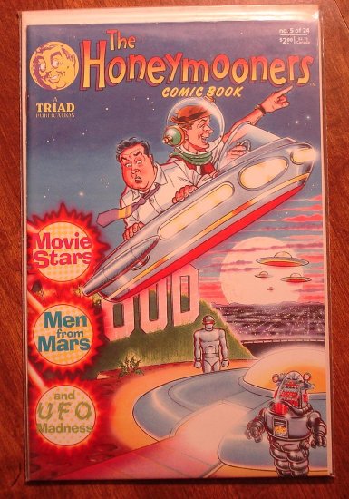 the HoneyMooners #5 comic book - Triad Publication, Jackie Gleason, Art Carney