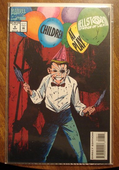 HellStorm prince of Lies #8 comic book - Marvel comics