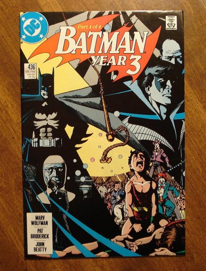 Batman #436 comic book - DC Comics - year 3