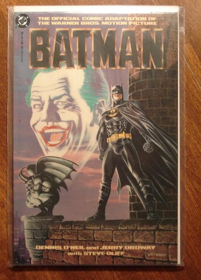 Batman 1989 Movie Adaptation deluxe format DC comic book Jack Nicholson Michael Keaton