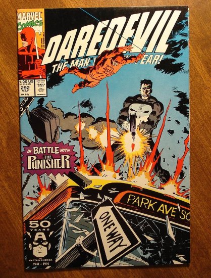 Daredevil #292 comic book - Marvel Comics - vs Punisher!