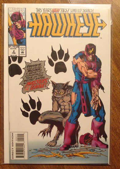 Hawkeye #2 (1994 mini series) comic book - Marvel Comics