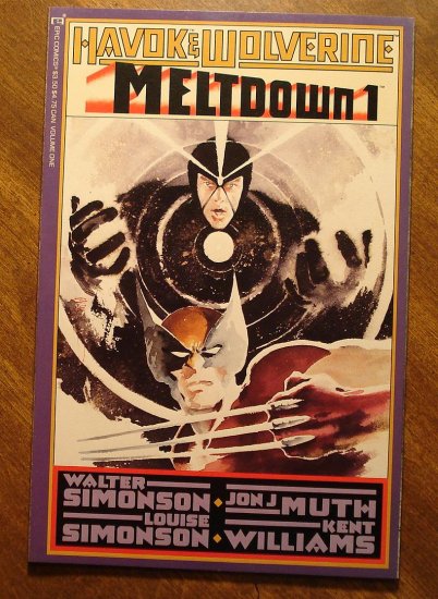 Havok & Wolverine: Meltdown #1 deluxe format comic book - Marvel Comics