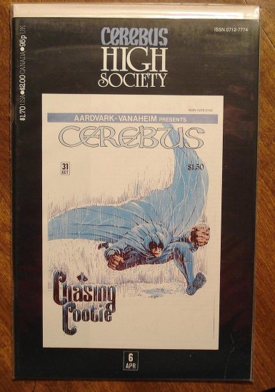 Cerebus - High Society (reprint series) #6 comic book - Dave Sim - Aardvark-Vanaheim