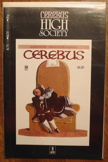 Cerebus - High Society (reprint series) #5 comic book - Dave Sim - Aardvark-Vanaheim