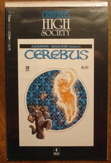 Cerebus - High Society (reprint series) #4 comic book - Dave Sim - Aardvark-Vanaheim