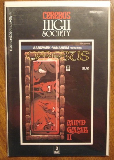 Cerebus - High Society (reprint series) #3 comic book - Dave Sim - Aardvark-Vanaheim
