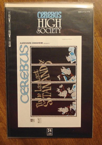 Cerebus - High Society (reprint series) #24 comic book - Dave Sim - Aardvark-Vanaheim