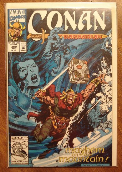 Conan The Barbarian #259 comic book - Marvel comics