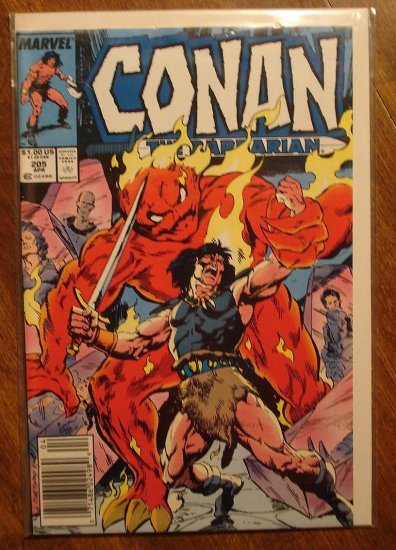 Conan The Barbarian #205 comic book - Marvel comics