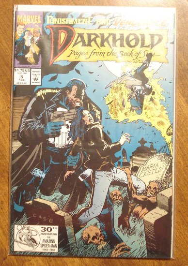 Darkhold #5 comic book - Marvel comics, w/ Punisher & Ghost Rider