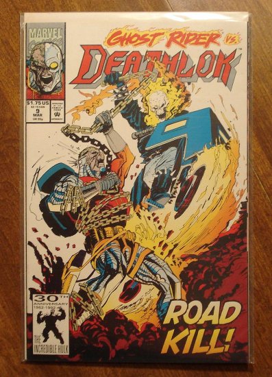 Deathlok #9 comic book - Marvel comics - w/ Ghost Rider!