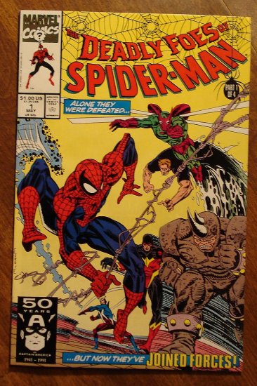 The Deadly Foes of Spider-Man (spiderman) #'s 1, 2, 3, 4 comic book - Marvel Comics