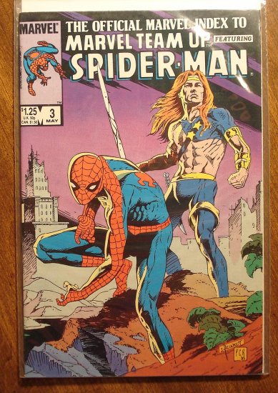 Official Marvel Index to Marvel Team-Up w/ Spider-man #3 comic book - Marvel comics